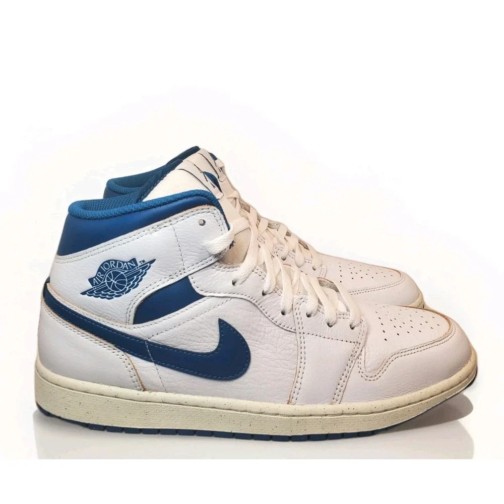 Nike Air Jordan 1 Mid SE Industrial Blue F5215-141 Men's size 11 sneaker shoe‎